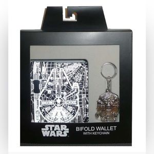 Star Wars Millennium Falcon Wallet And Keychain Box Set